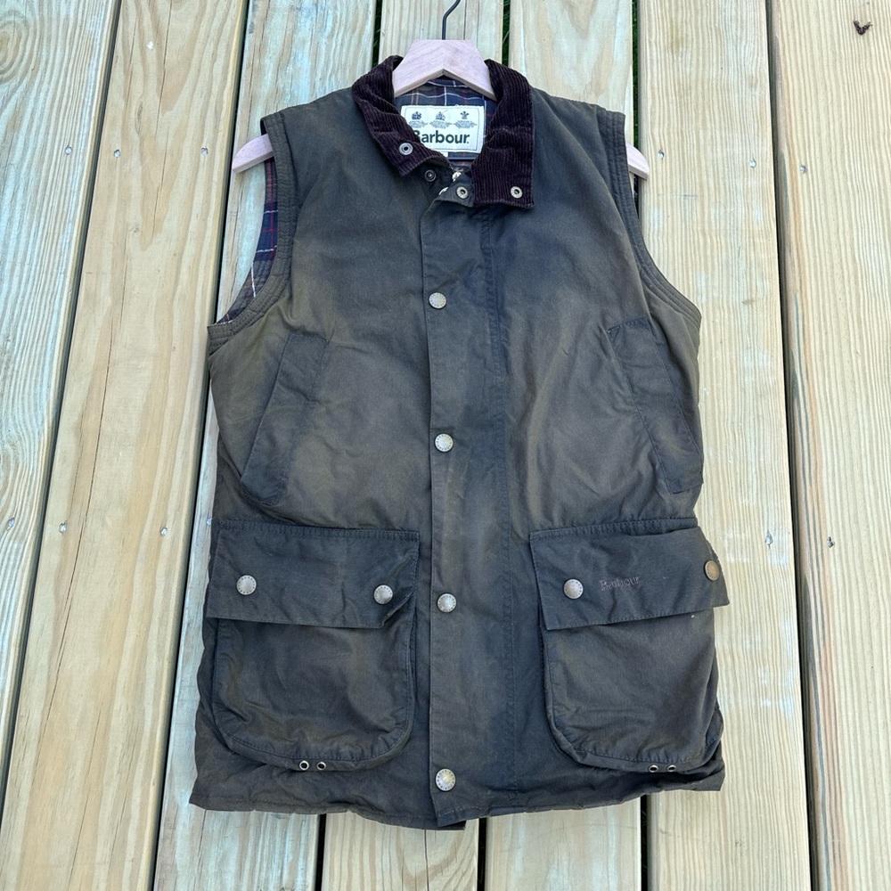 vintage barbour vest
